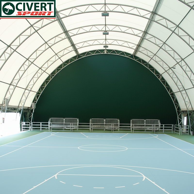 copertura per campi da basket